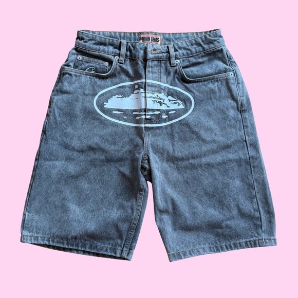 Corteiz Jorts- Island Baggy Denim Short - Picture 1 of 4